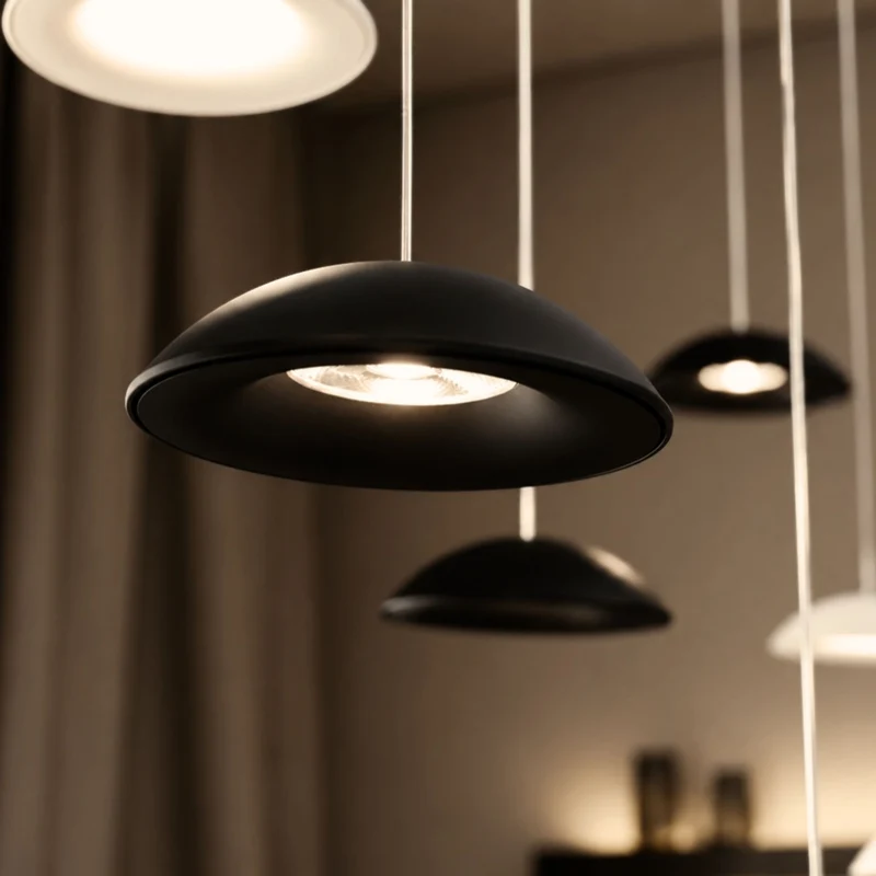 s.luce Santa Air LED Esszimmer-Pendelleuchte 3-flammig Ø 40cm Baldachin