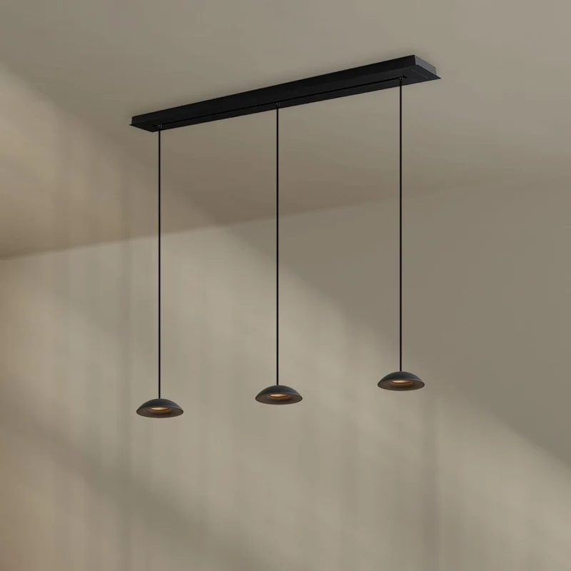 s.luce Santa Air LED Esszimmer-Pendelleuchte 3-flammig 120cm