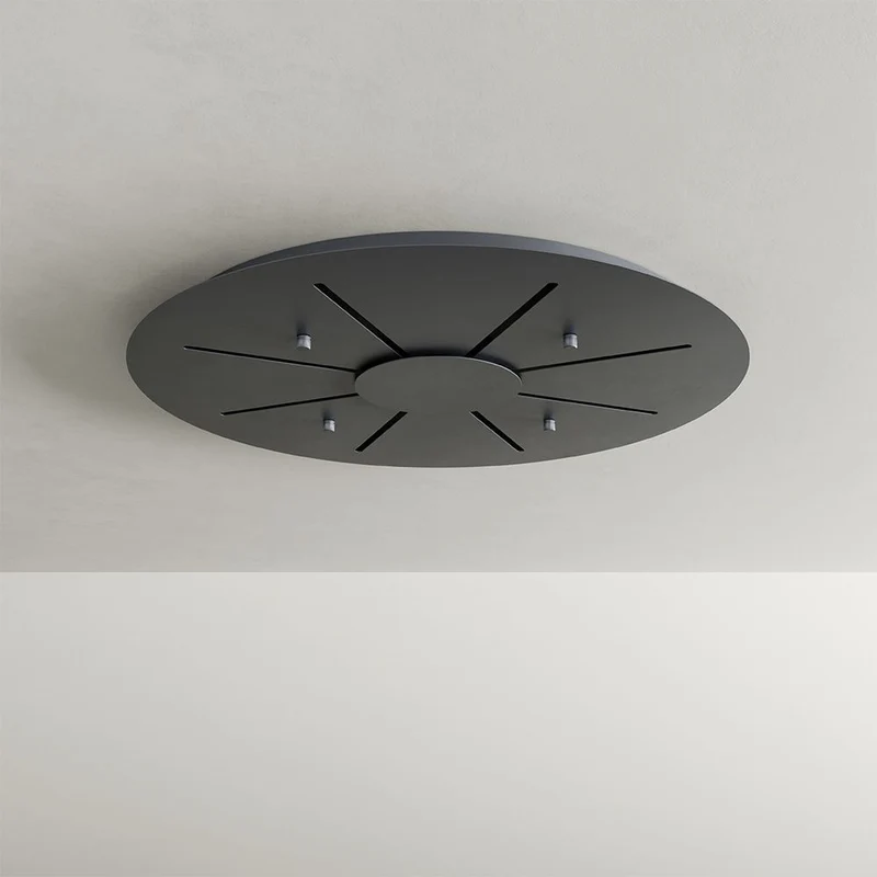 s.luce Velo 8-flammige Galerielampe Ø 80cm Baldachin Ø 25cm