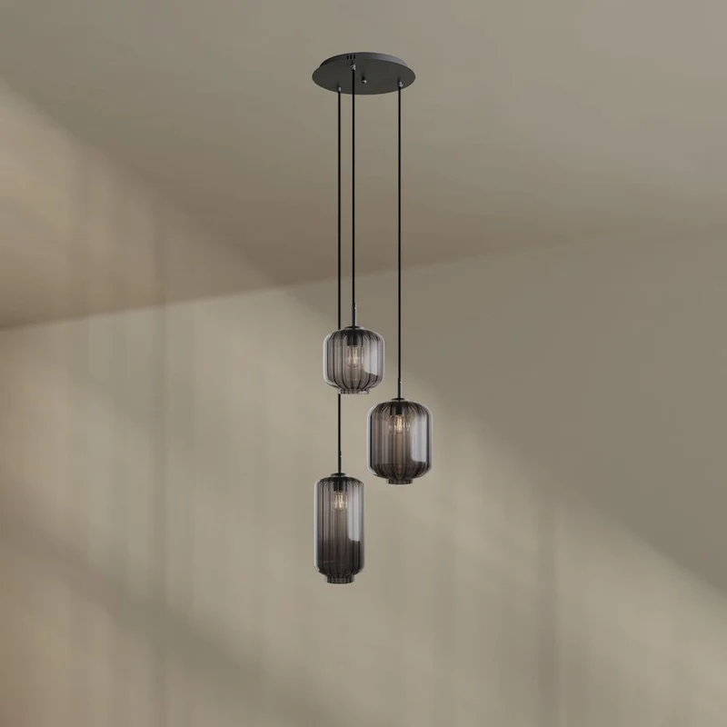 s.luce Velo Galerieleuchte 3-flammig Ø 40cm Baldachin Ø 18/20/25cm