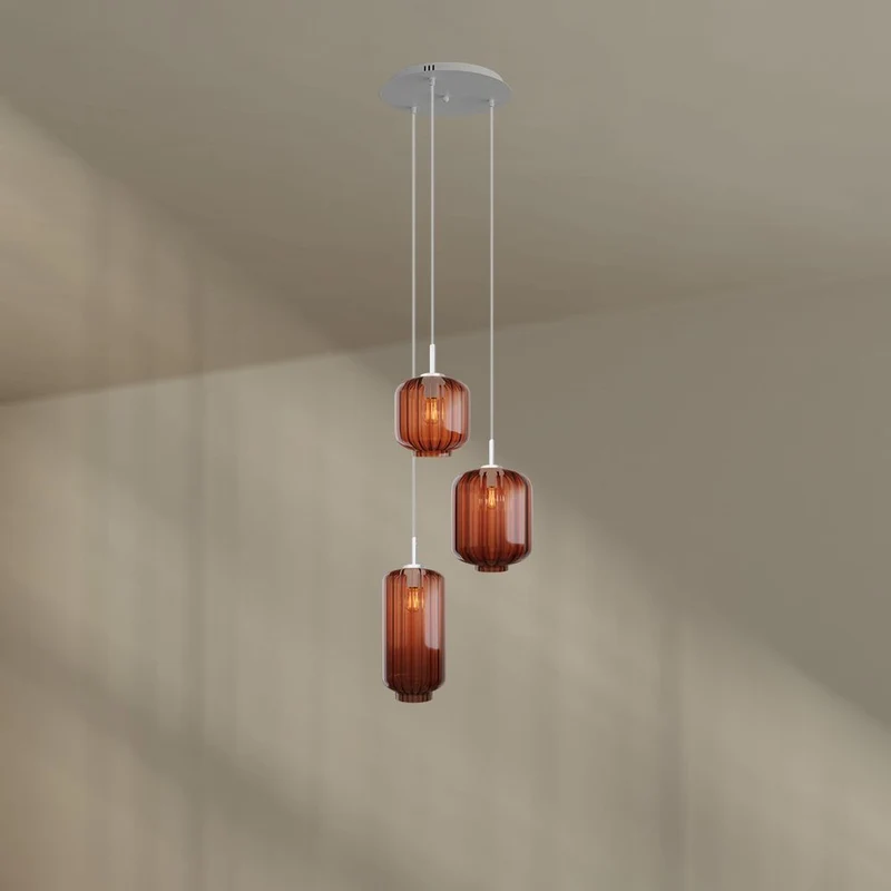 s.luce Velo Galerieleuchte 3-flammig Ø 40cm Baldachin Ø 18/20/25cm
