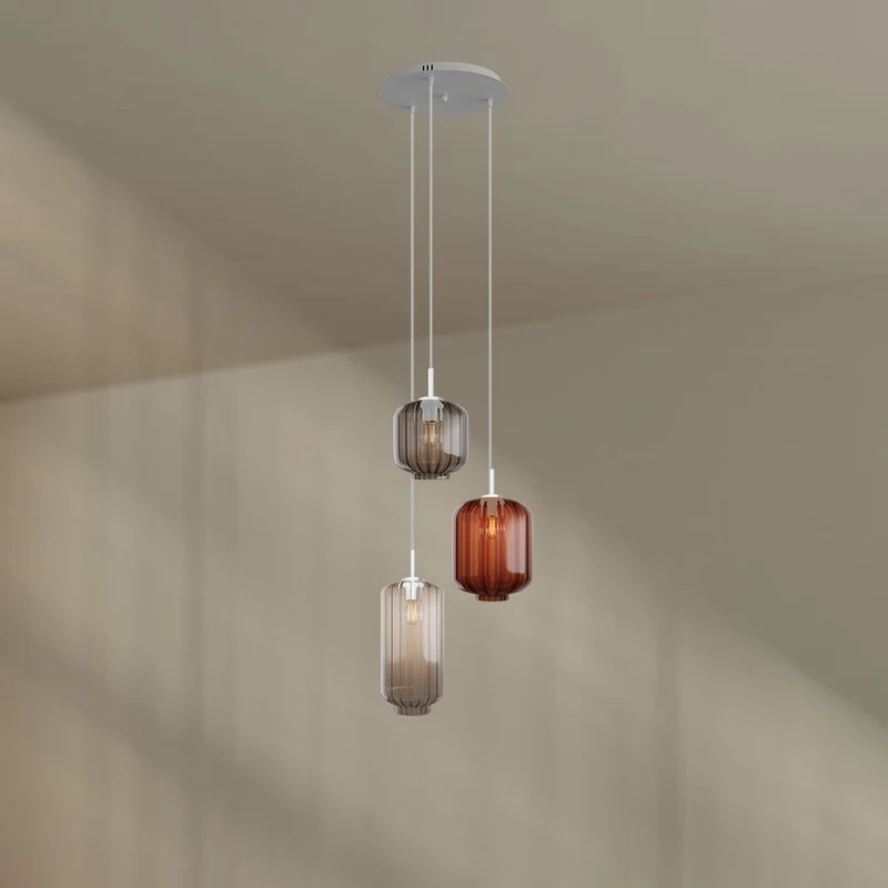 s.luce Velo Galerieleuchte 3-flammig Ø 40cm Baldachin Ø 18/20/25cm