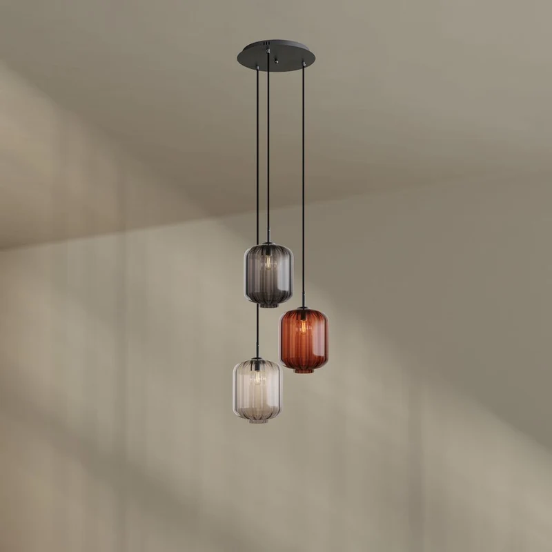 s.luce Velo 3-flammige Galerielampe Ø 40cm Baldachin Ø 25cm