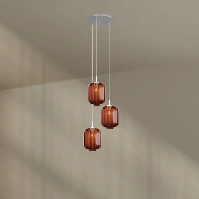 s.luce Velo 3-flammige Galerielampe Ø 40cm Baldachin Ø 25cm