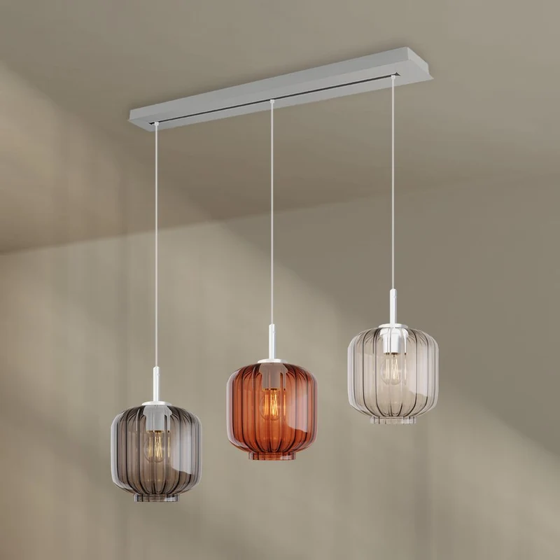 s.luce Velo Esstischlampe 3-flammig Baldachin 120cm Ø 20cm