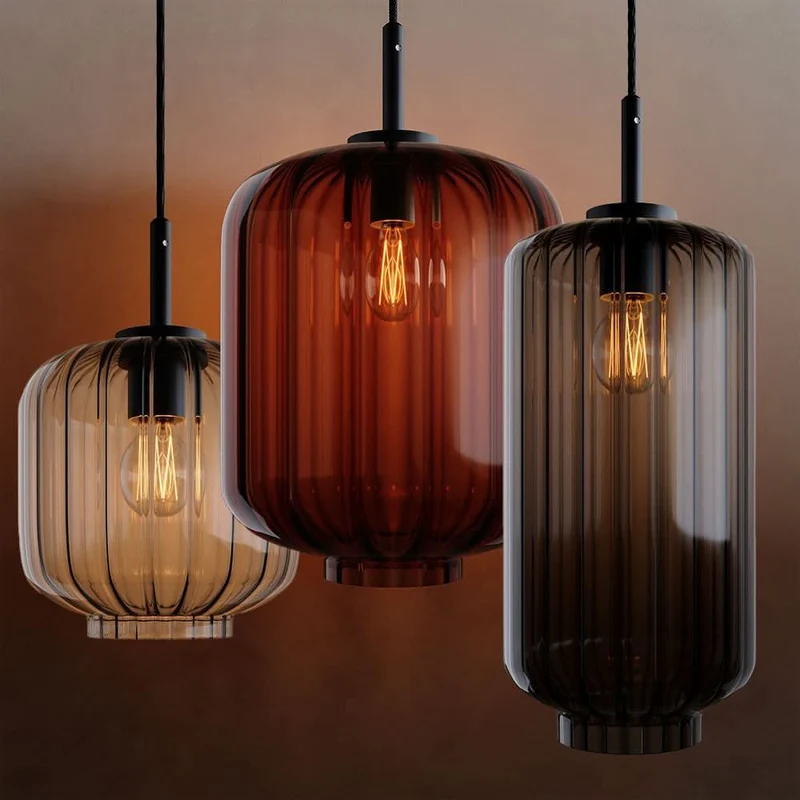 s.luce Velo Esstisch-Hängelampe 3-flammig 120cm Ø 18/20/25cm