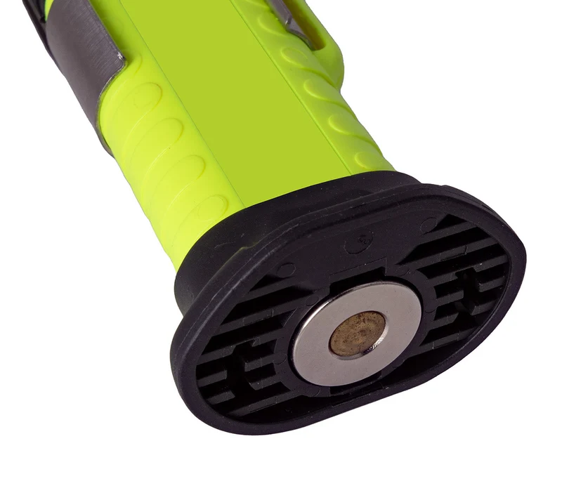 UK 4AA Lighthouse Dual Beam Weiß-Grün mit Magnetfuß – rechtwinklige eLED-Arbeitsleuchte