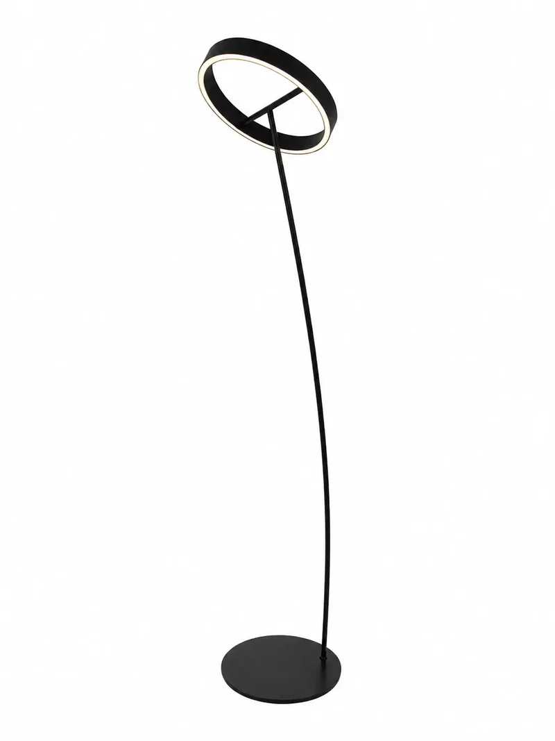 Schwarze Bogenlampe Wohnzimmer | Solara