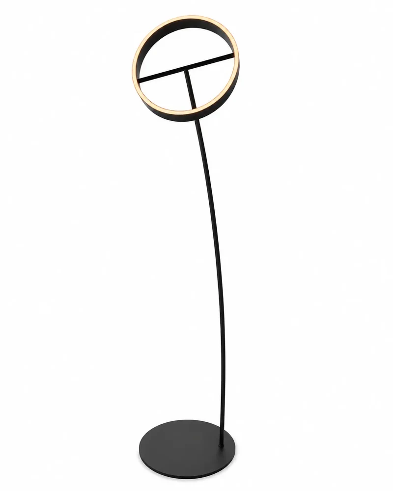 Schwarze Bogenlampe Wohnzimmer | Solara