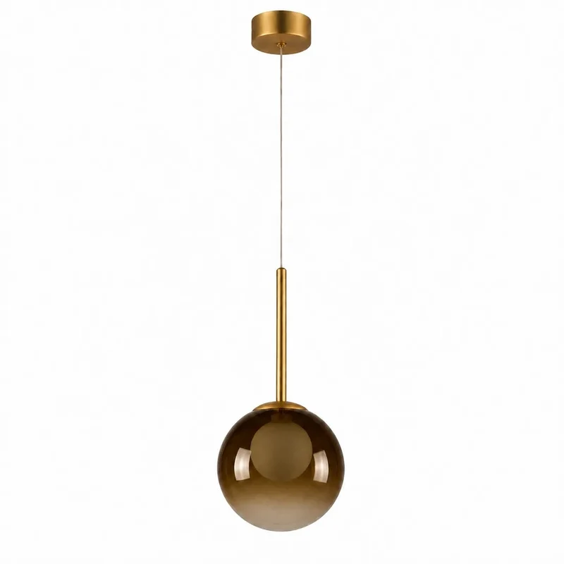 Pendelleuchte Glaskugel Ø20 cm – Rauchglas oder Amber | Flora