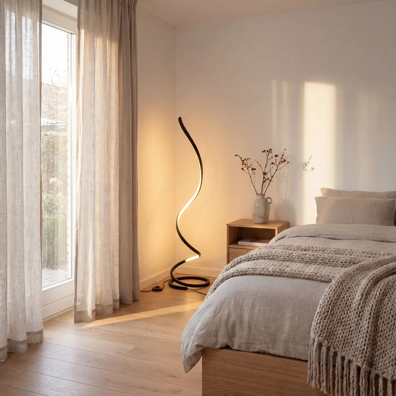 Stehlampe mit Bogen | Gnistør