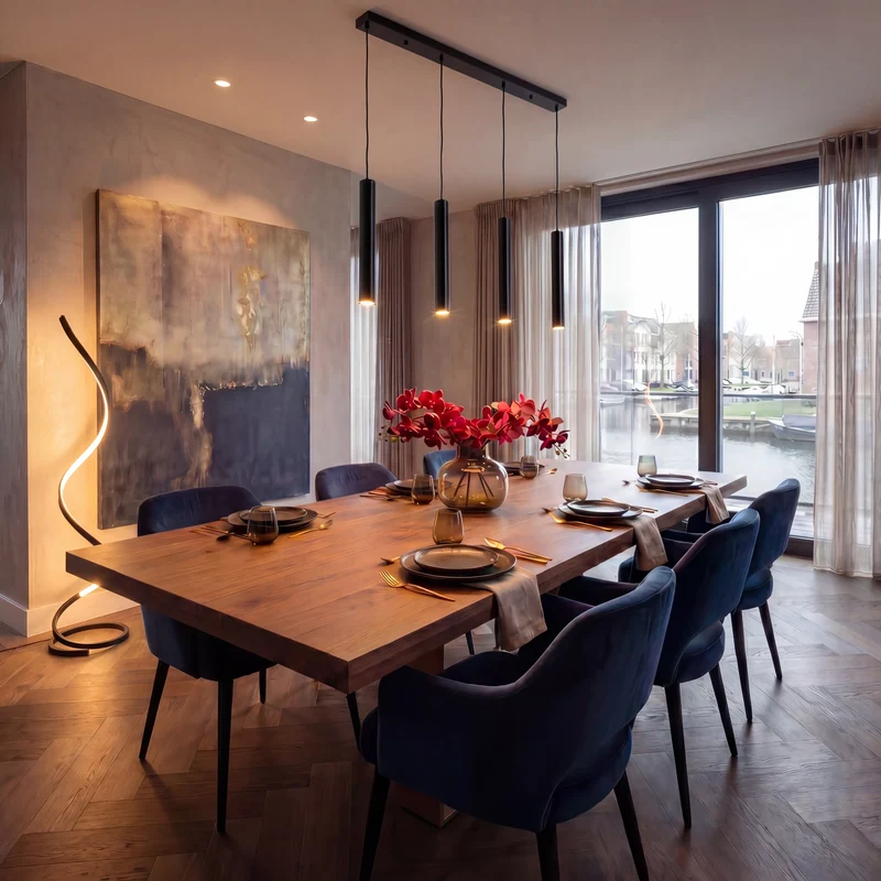 Stehlampe mit Bogen | Gnistør