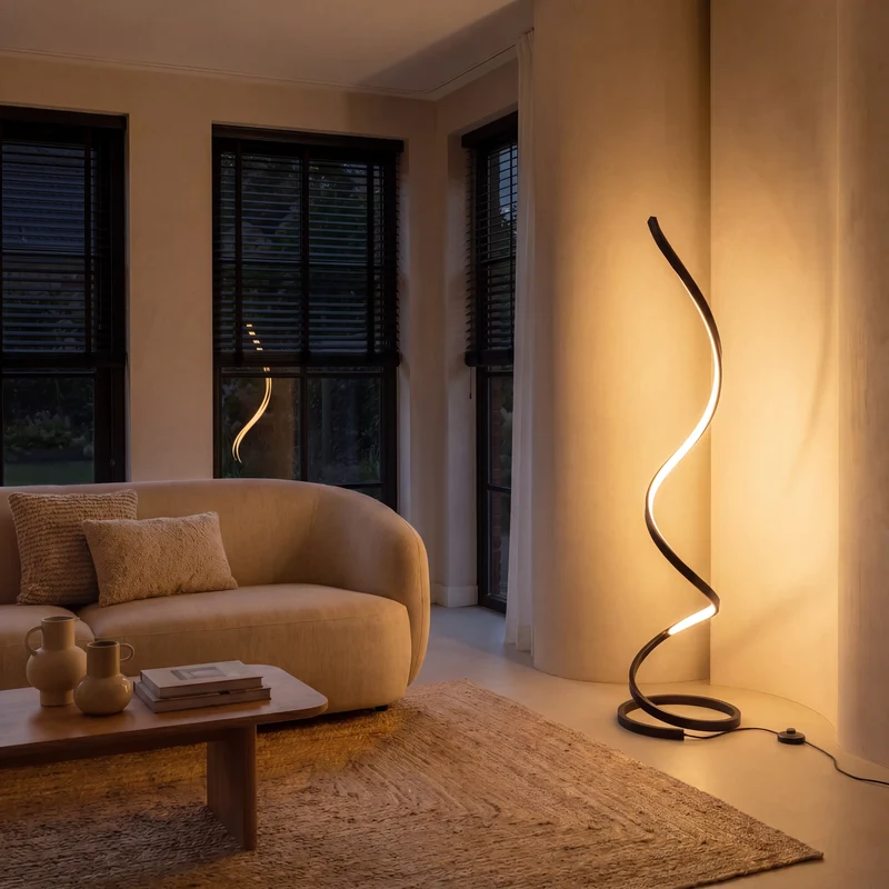 Stehlampe mit Bogen | Gnistør