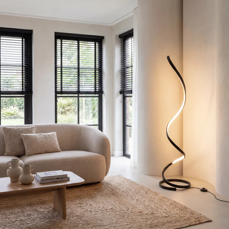 Stehlampe mit Bogen | Gnistør