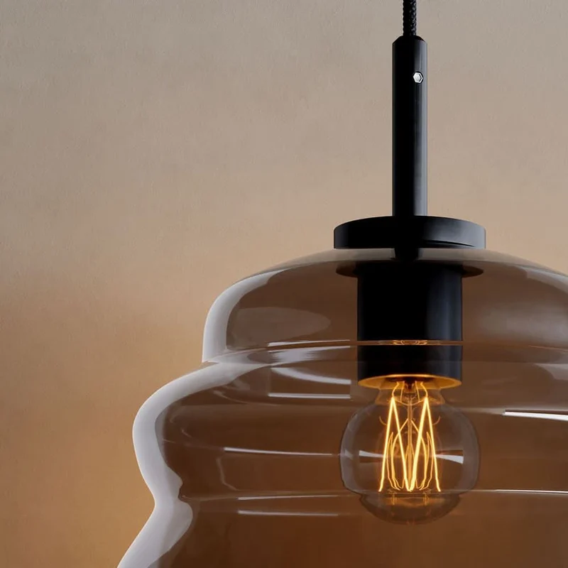 s.luce Echos Glas Galerie-Pendelleuchte Aufhängung 500cm Weiß