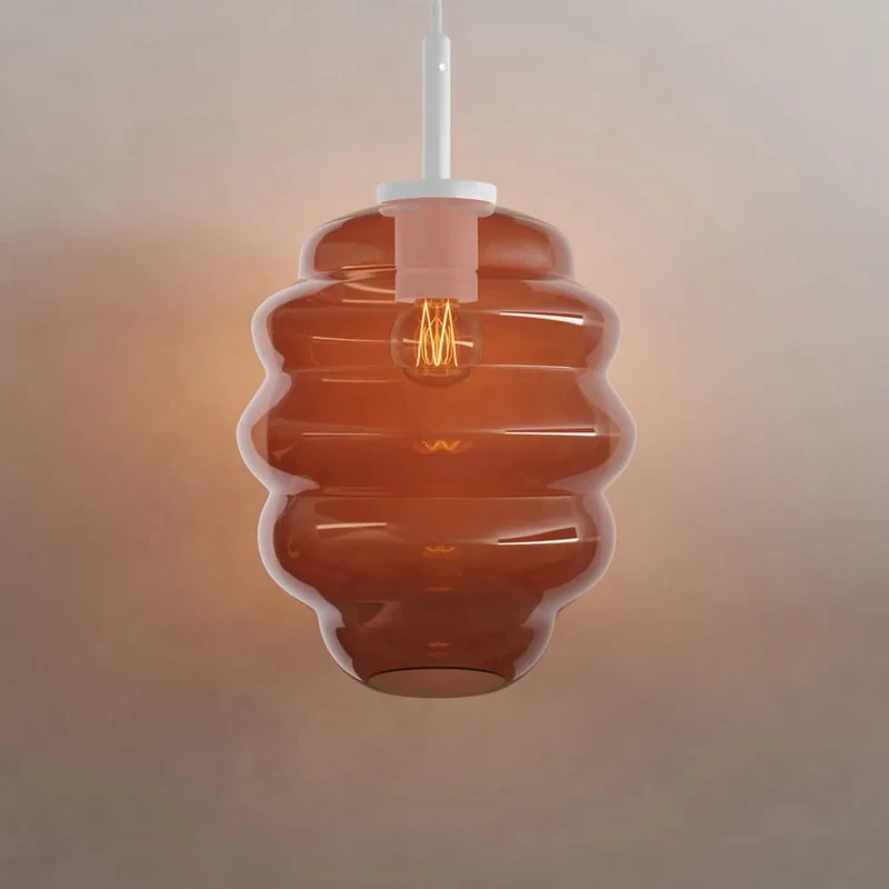 s.luce Echos Glas Galerie-Pendelleuchte Aufhängung 500cm Weiß