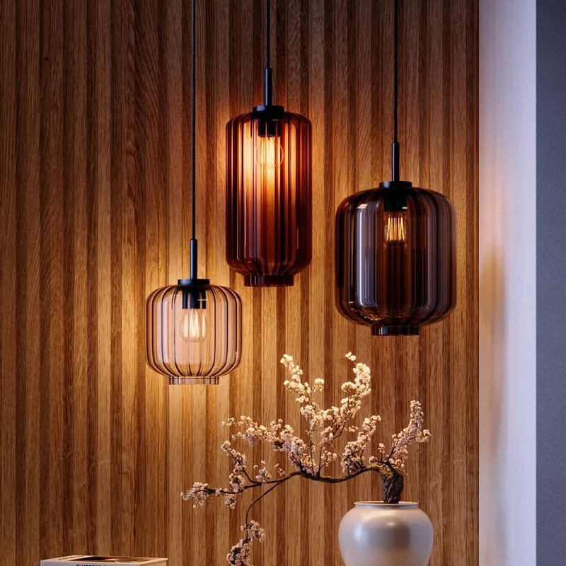 s.luce Velo Glas-Pendelleuchte Aufhängung 150cm Weiß