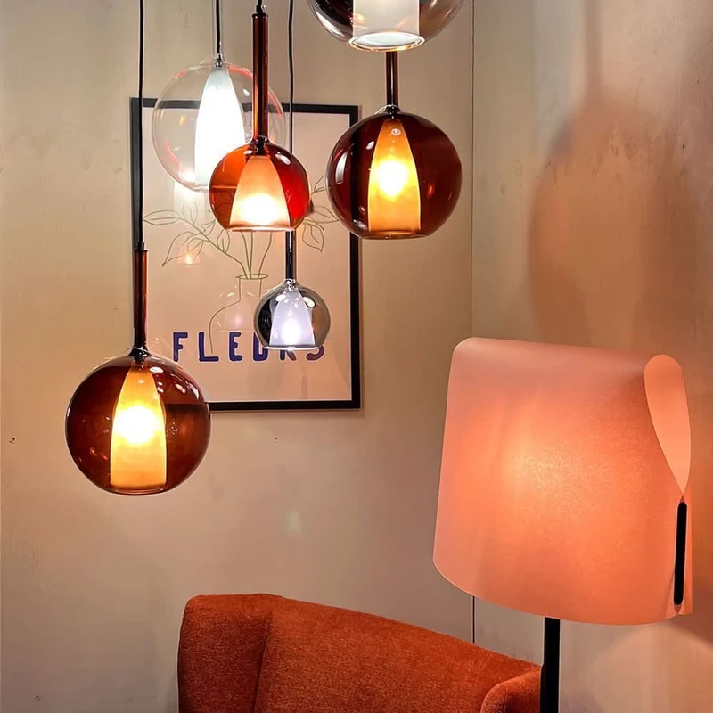 s.luce Belluna Esstischleuchte 5-flammig 160cm 2-reihig