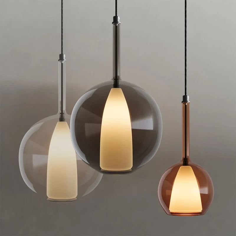 s.luce Belluna Esstisch-Hängelampe 5-flammig 160cm Baldachin