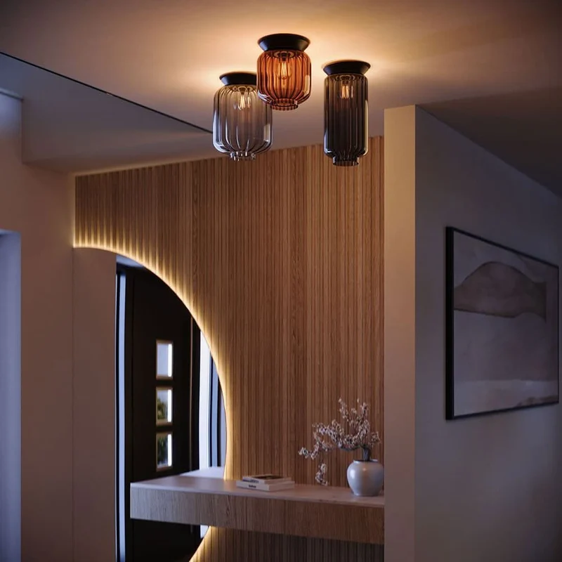 s.luce Velo Glas-Deckenleuchte E27