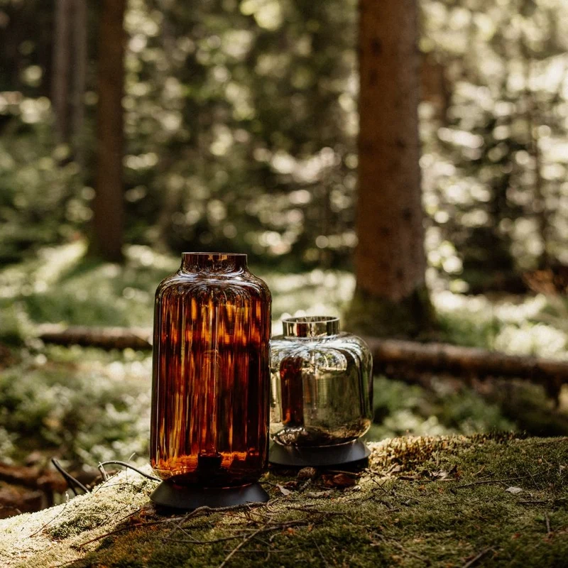 s.luce Velo Glas-Tischleuchte mit Schalter