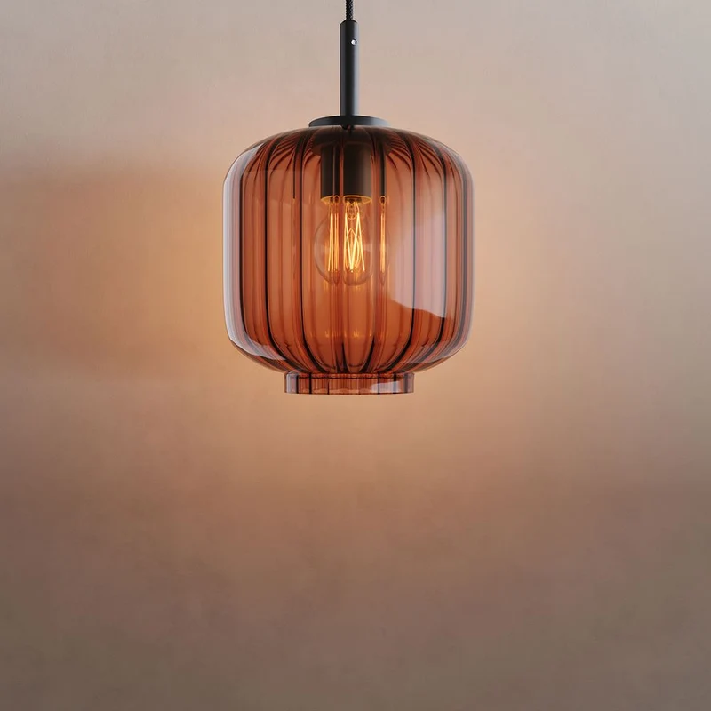 s.luce Velo Galerie Glas-Pendelleuchte Aufhängung 500cm Schwarz