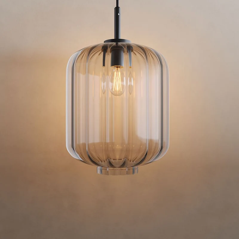 s.luce Velo Galerie Glas-Pendelleuchte Aufhängung 500cm Schwarz