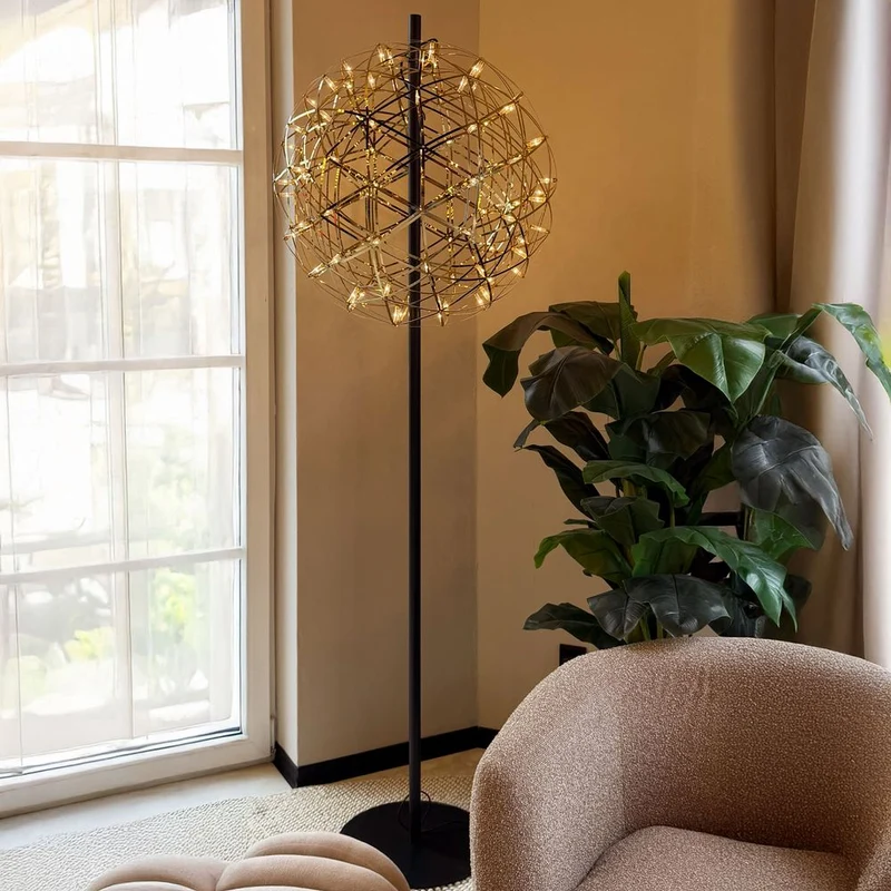 s.luce Atom LED-Stehleuchte aus Metall mit Touchdimmer