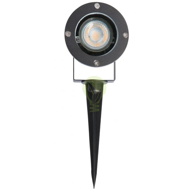 3-teiliges Set | Gartenstrahler GU10 | Komplettset | Inkl. 3x PHILIPS Strahler | Kabellos dimmbar mit Fernbedienung