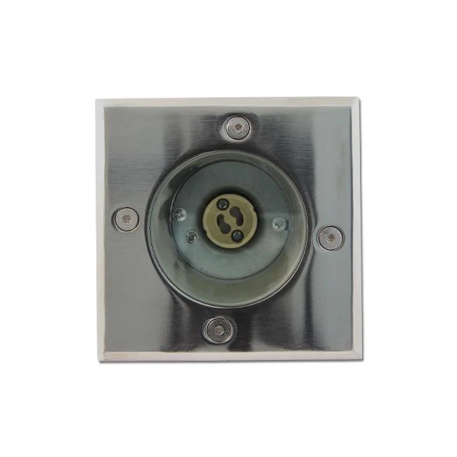 6-teilig | LED-Bodenstrahler GU10 quadratisch | Athen | Edelstahl | IP66