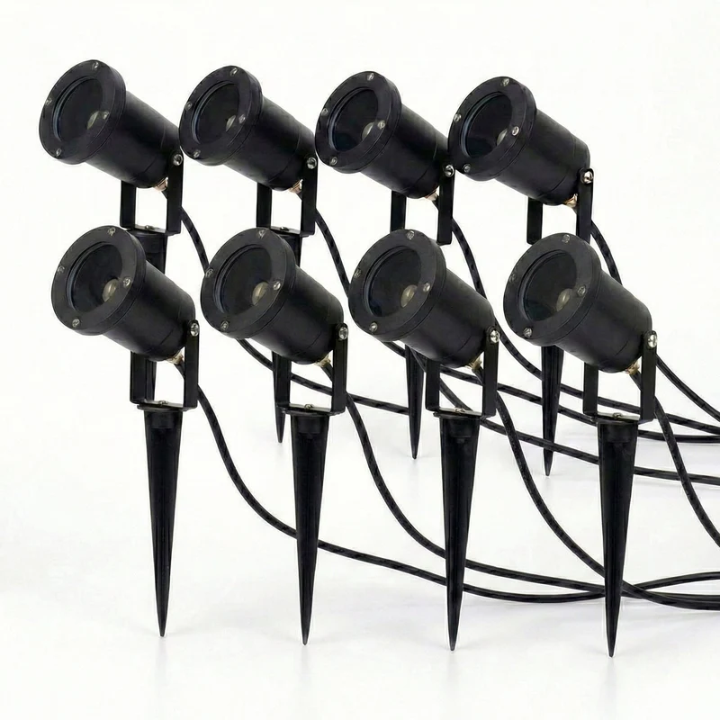 8-teilig | LED-Bodenstrahler GU10 rund | Samara | IP65