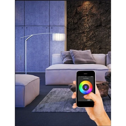 8-teiliges LED-Bodenstrahler-Set (GU10, rund) mit RGBCCT-Lichtquelle und Fernbedienung, Rhodos-Edelstahl, IP66