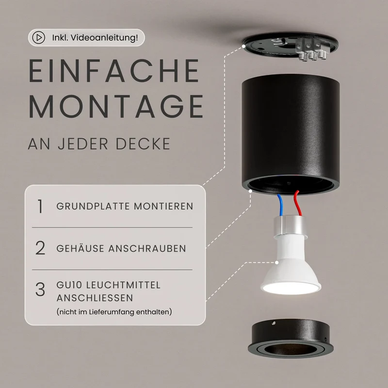 Aufbauspot VIA, GU10