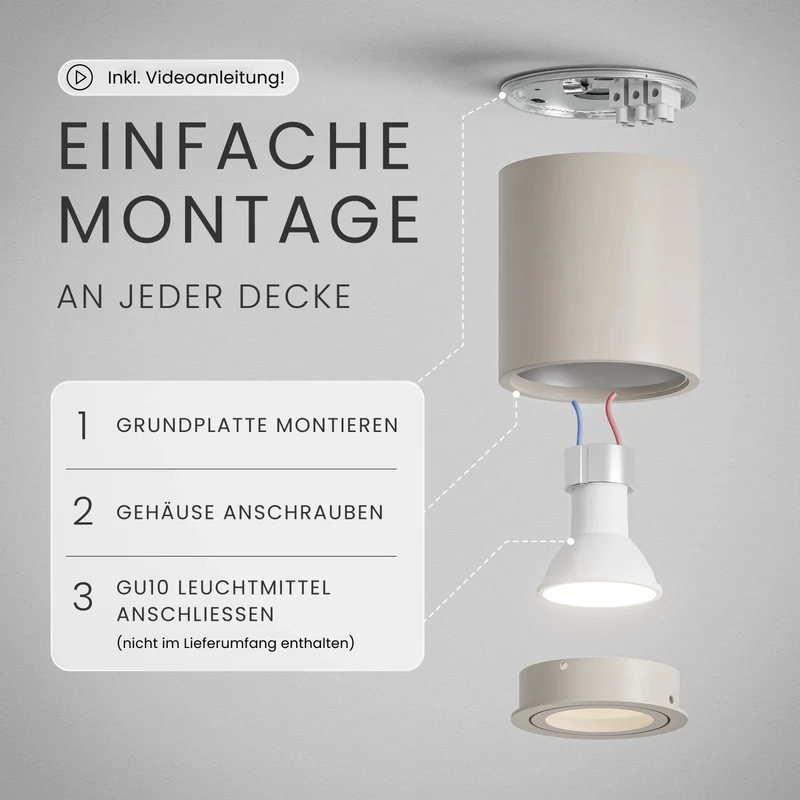 Aufbauspot VIA, GU10