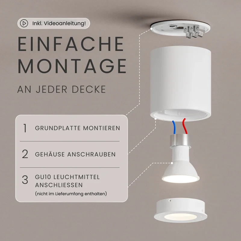 Aufbauspot VIA, GU10
