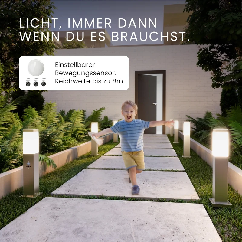 Wegeleuchte TAVO mit Sensor