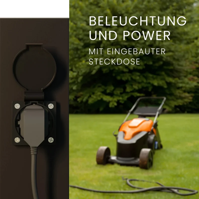 Wegeleuchte TAVO mit Steckdose