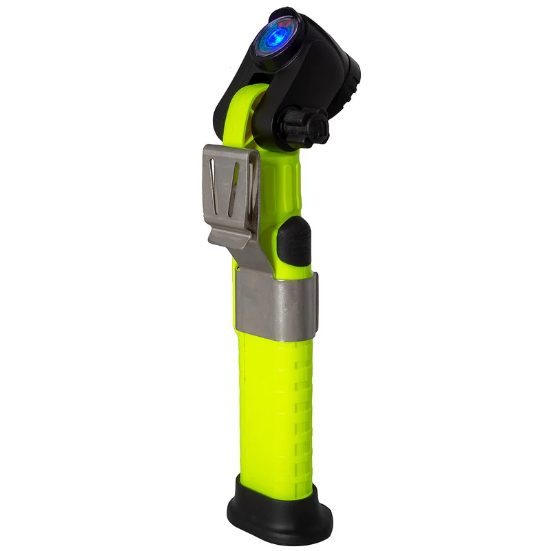 UK 4AA Lighthouse Weiß-Blauer Doppelstrahl mit Magnetfuß – rechtwinkliges eLED-Arbeitslicht