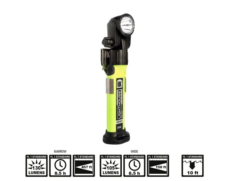 UK 4AA Lighthouse Single/Dual Beam mit Magnetfuß – rechtwinkliges eLED-Arbeitslicht