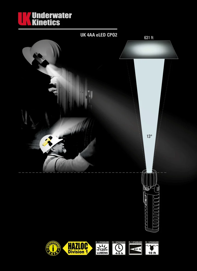 UK 4AA eLED CPO - Eigensichere Taschenlampe