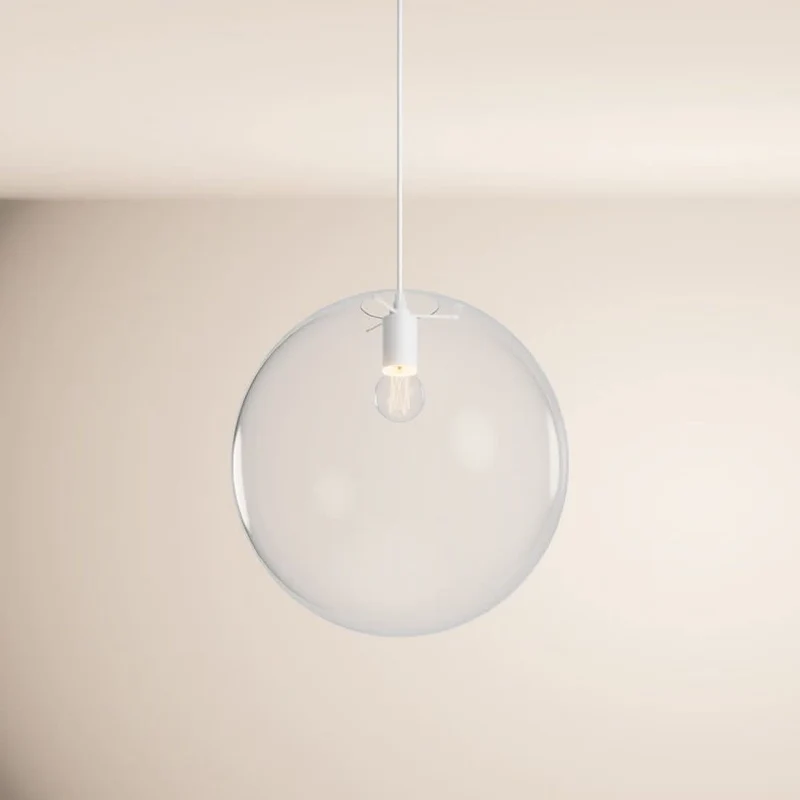 s.luce Orb Glaskugel Galerieleuchte Aufhängung 500cm Weiß