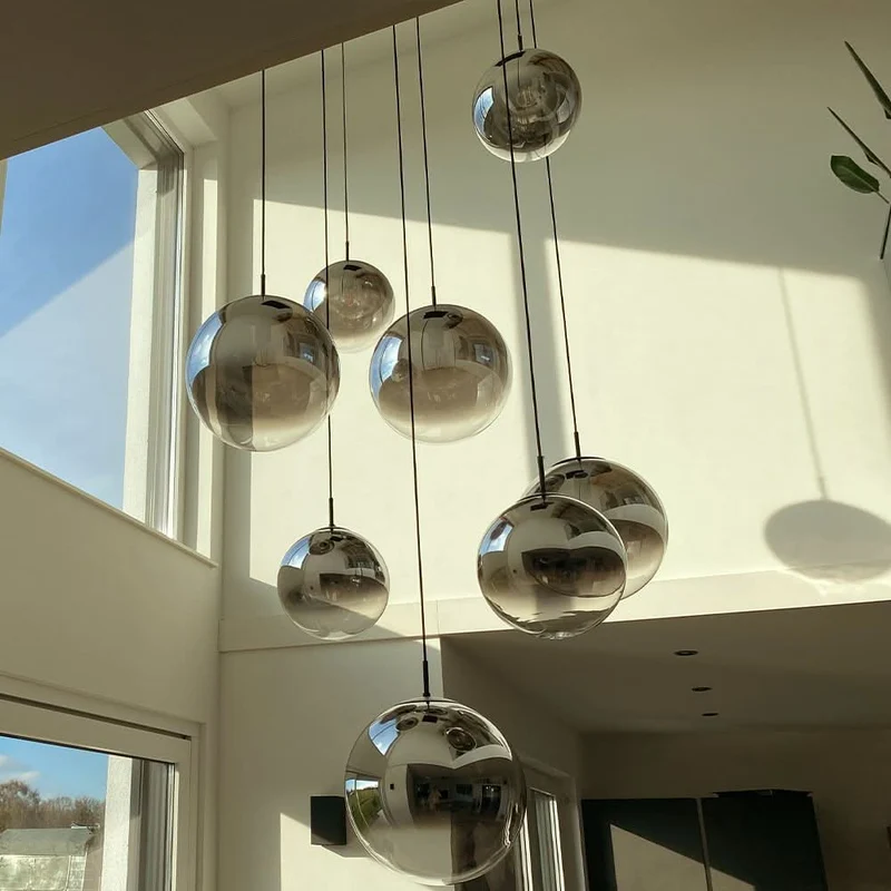 s.luce Orb Glaskugel Galerieleuchte Aufhängung 500cm Weiß