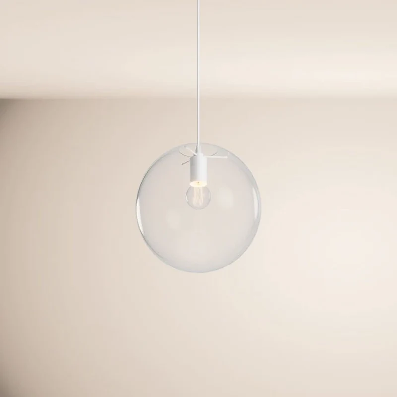 s.luce Orb Glaskugel Pendelleuchte Aufhängung 150cm Weiß