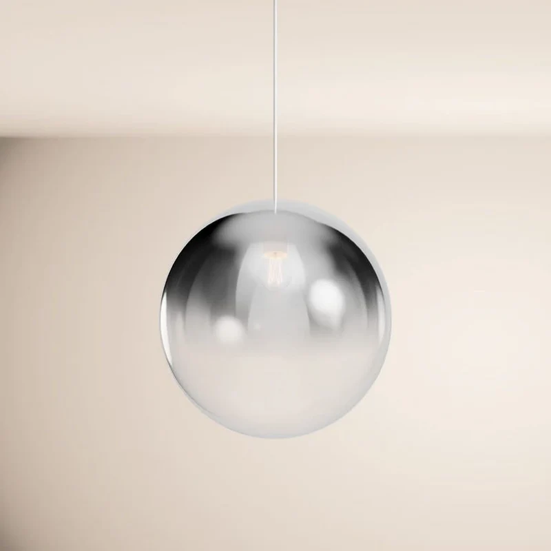 s.luce Orb Glaskugel Pendelleuchte Aufhängung 150cm Weiß