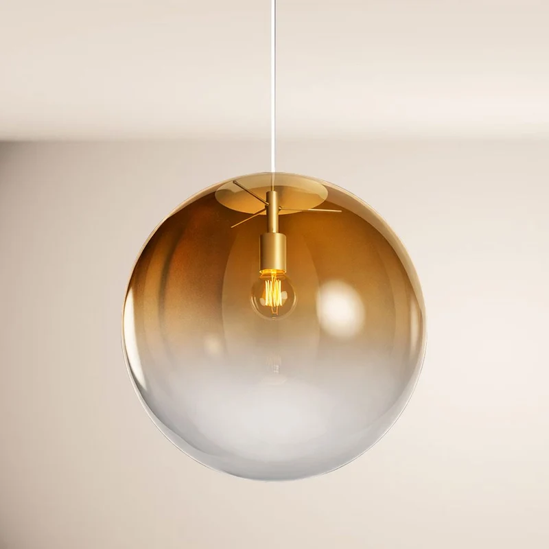 s.luce Orb Glaskugel Pendelleuchte Aufhängung 150cm Weiß