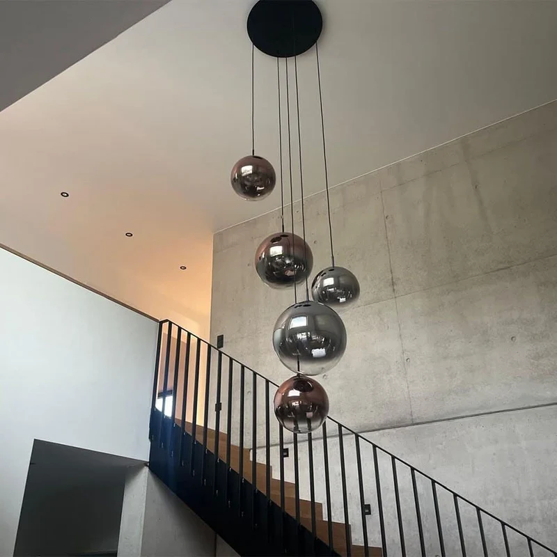 s.luce Orb Glaskugel Pendelleuchte Aufhängung 150cm Weiß