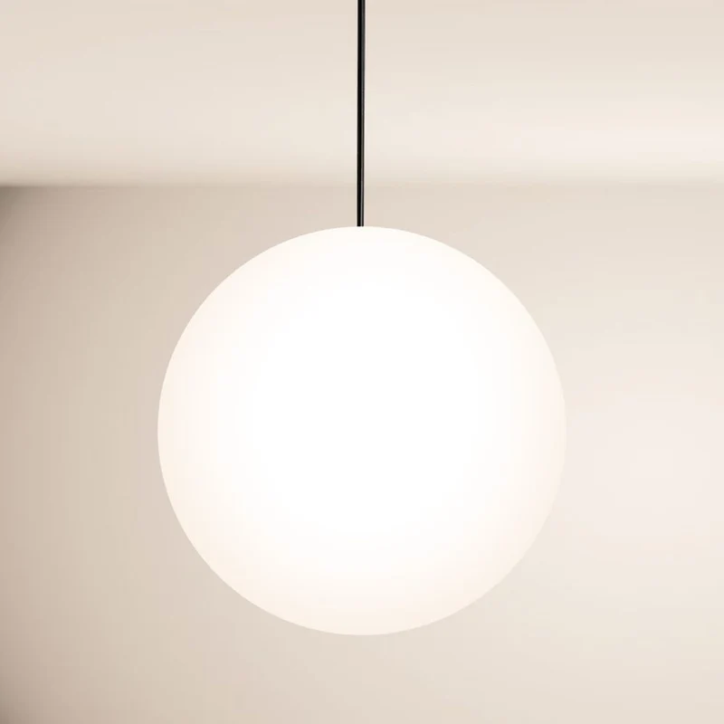 s.luce Orb Glaskugel Galerieleuchte 500cm Aufhängung Schwarz