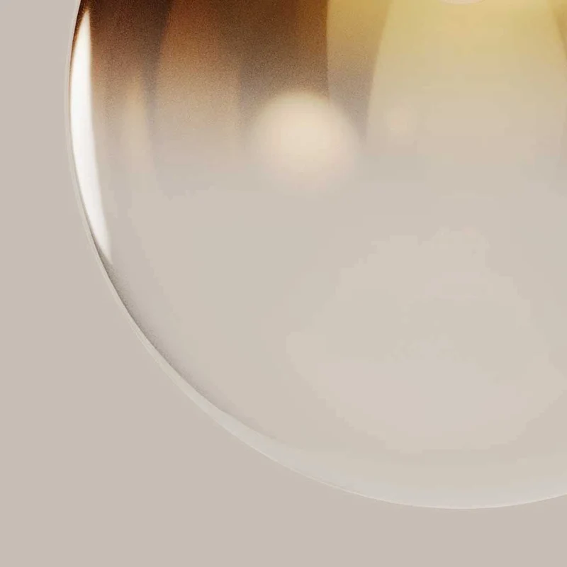 s.luce Orb Glaskugel Galerieleuchte 500cm Aufhängung Schwarz