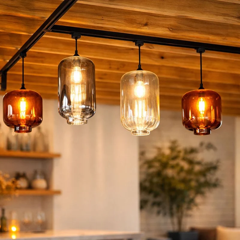 s.luce Velo Glas-Pendelleuchte Aufhängung 150cm Schwarz