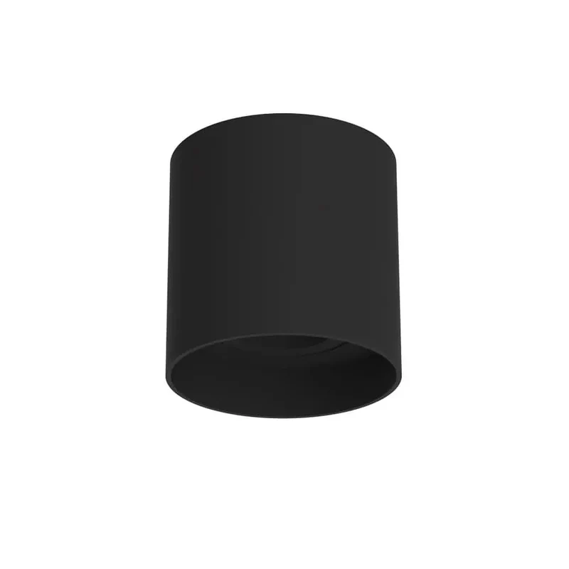 Black Anti-glare Ceiling Light Fitting | Surface Mounted, Round, Rigid